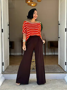 Calça Pantalona Forrada