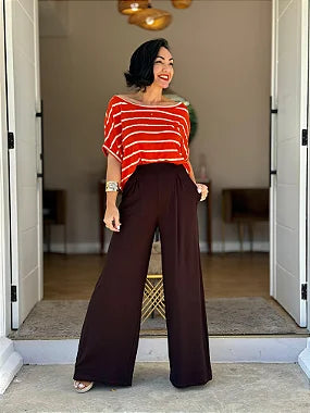 Calça Pantalona Forrada