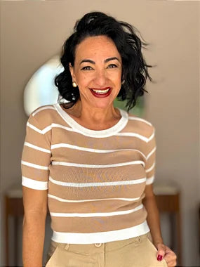 Blusa Modal Listrada Slim - #DESCONTÃO PROGRESSIVO - M3