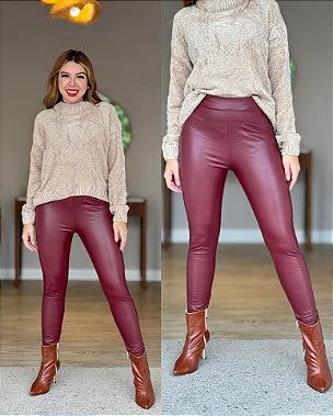 Calça Couro P.U