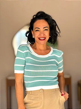 Blusa Modal Listrada Slim - #DESCONTÃO PROGRESSIVO - M3