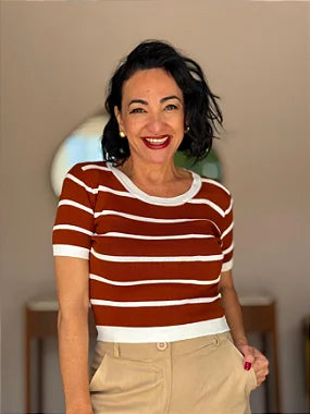 Blusa Modal Listrada Slim - #DESCONTÃO PROGRESSIVO - M3