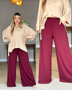 Calça Pantalona Forrada