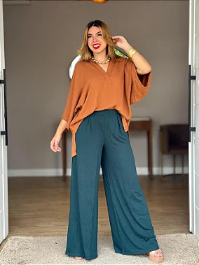 Calça Pantalona Forrada
