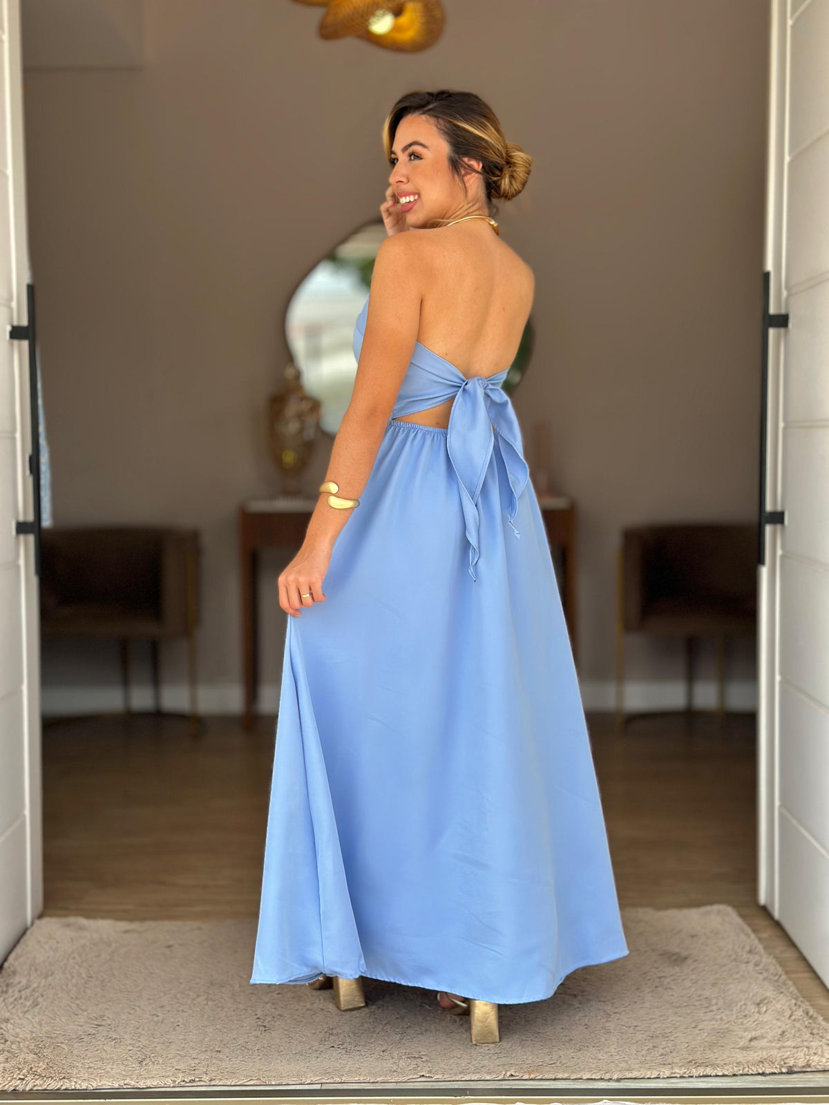 Vestido Celeste
