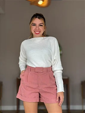 Shorts Veludo Cotelê