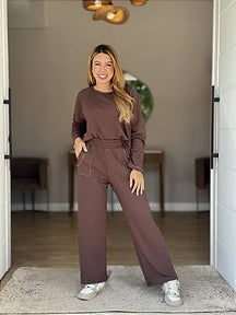 Conjunto Pesponto Moletinho Manga Longa