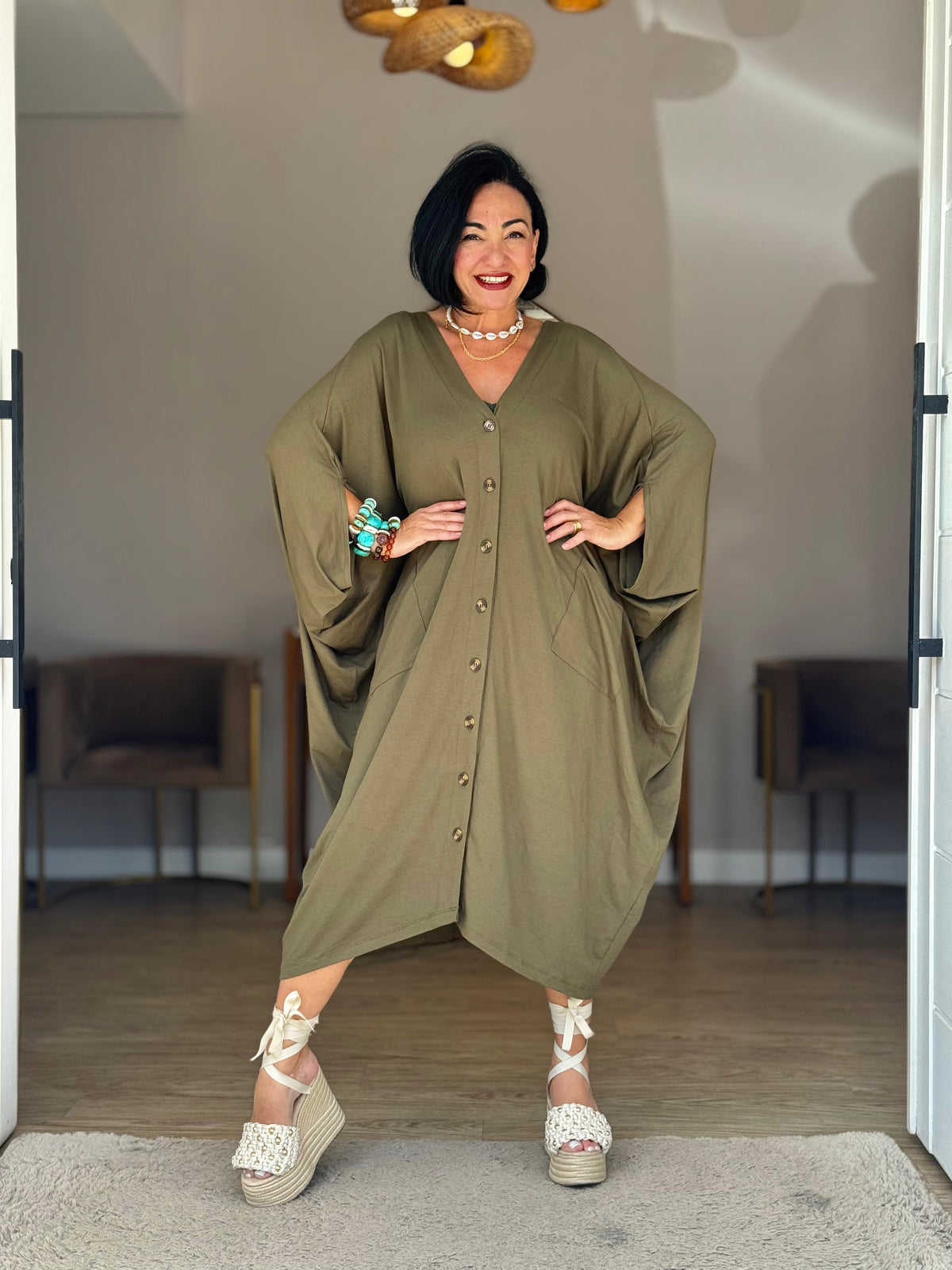 Vestido Kafta Arara