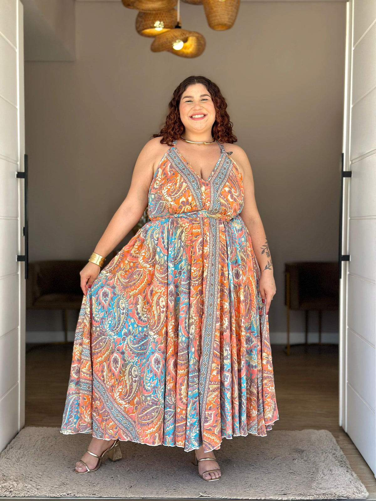 Vestido Indiano Alça Plus