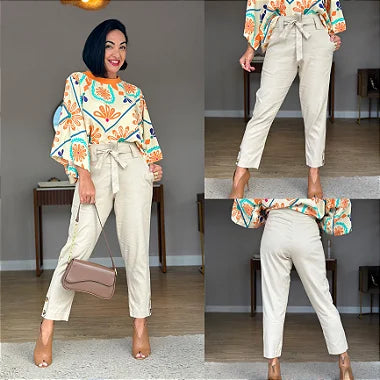 Calça em Linho