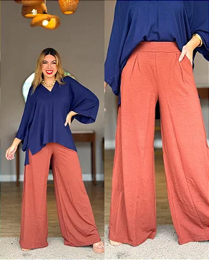 Calça Pantalona Forrada