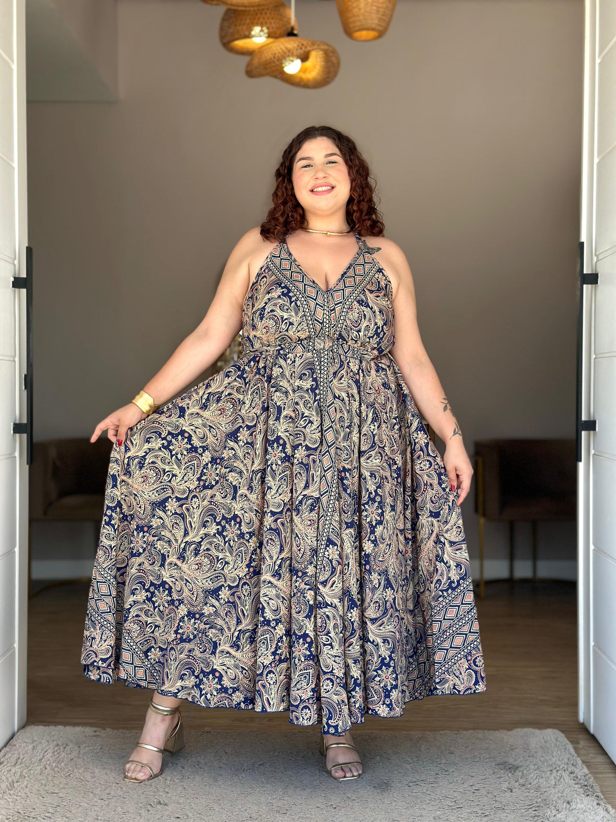 Vestido Indiano Alça Plus
