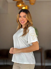Blusa Algodão Manga Detalhada Plus # DESCONTÃO PROGRESSIVO # 930F