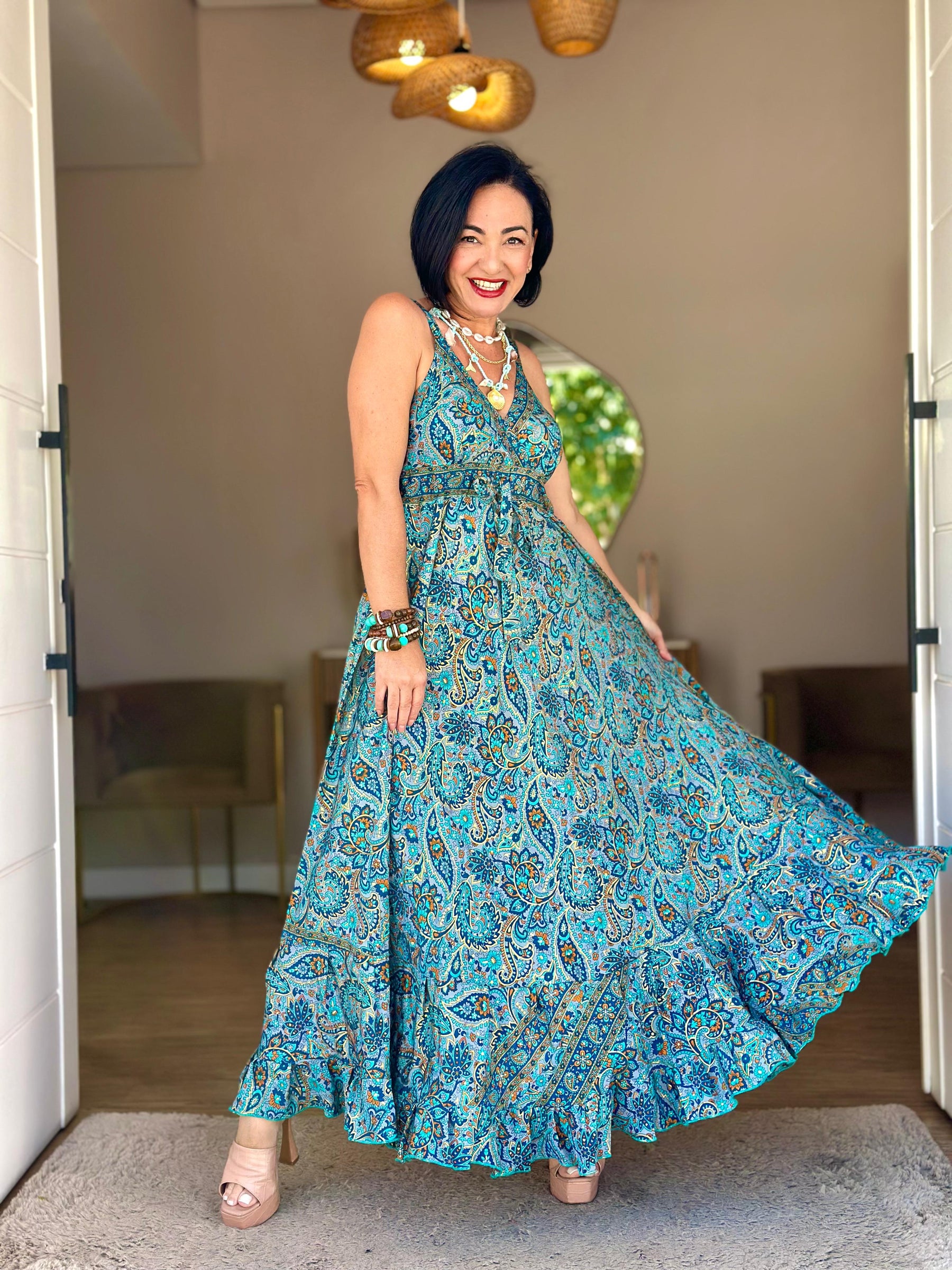Vestido Indiano Alça