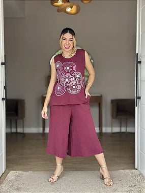 Conjunto Pantacourt Estampado