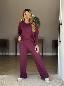 Conjunto Pesponto Moletinho Manga Longa