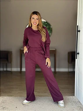 Conjunto Pesponto Moletinho Manga Longa